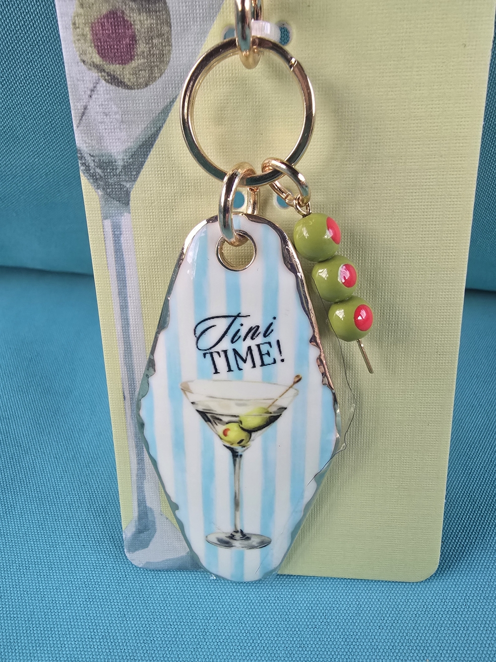 Tini Time! Piper K Martini Keychain & Bag Charm